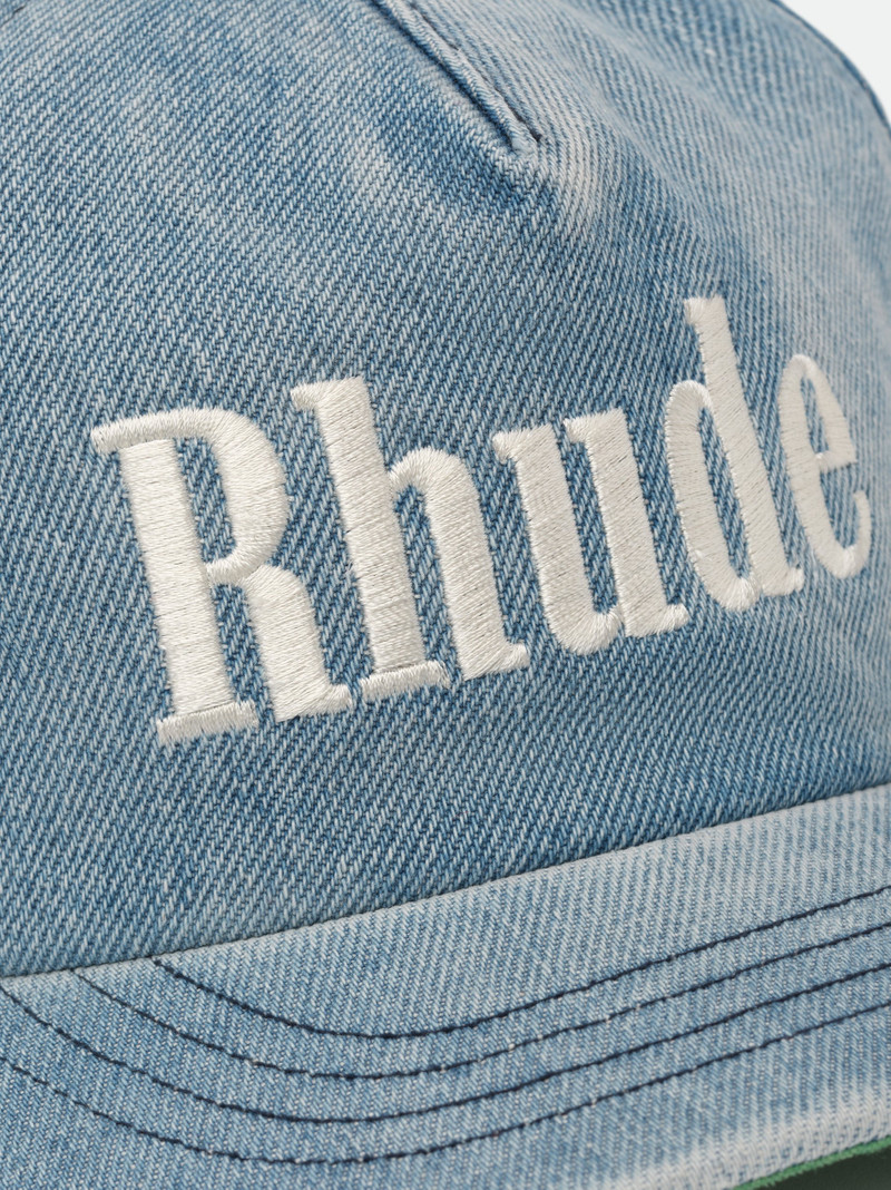 RHUDE LOGO DENIM HAT 4