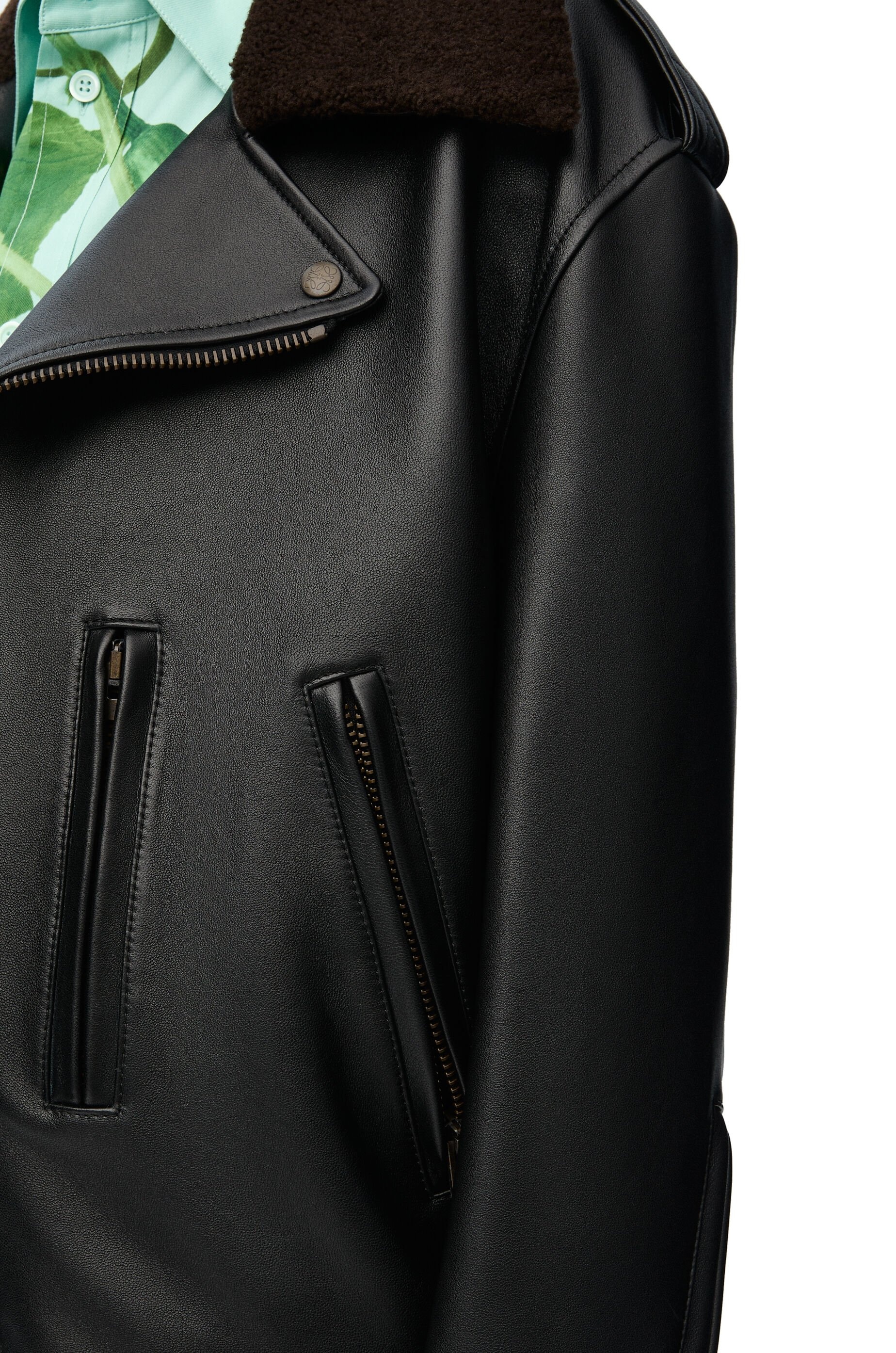 Biker jacket in nappa lambskin - 5