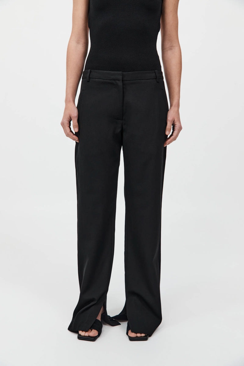 90s Split Leg Pants - Black - 3