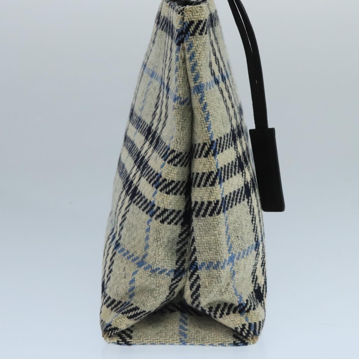 Burberry Nova Check Hand Bag Wool Gray - 3