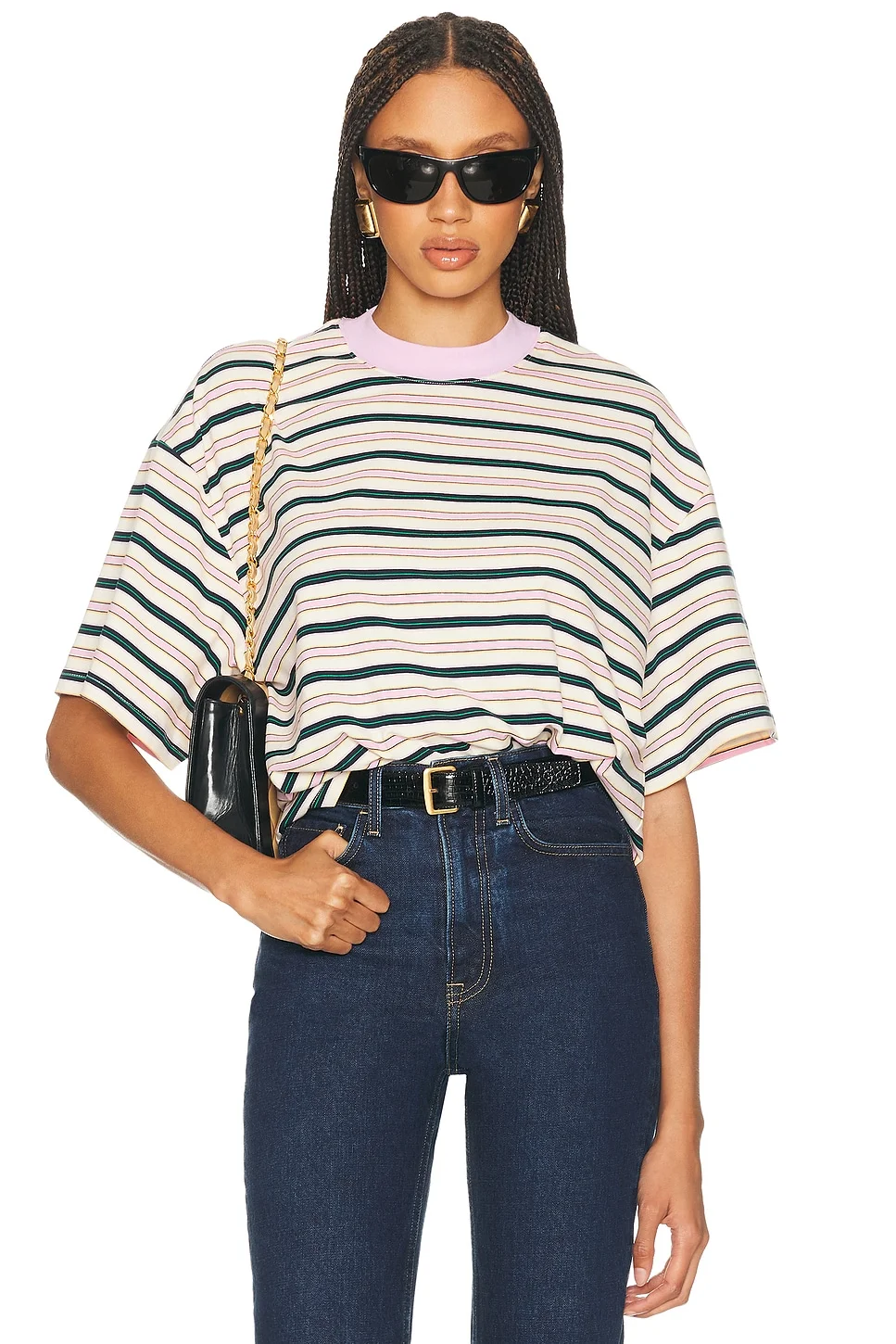 The Boxy Tee in Stripe - 1