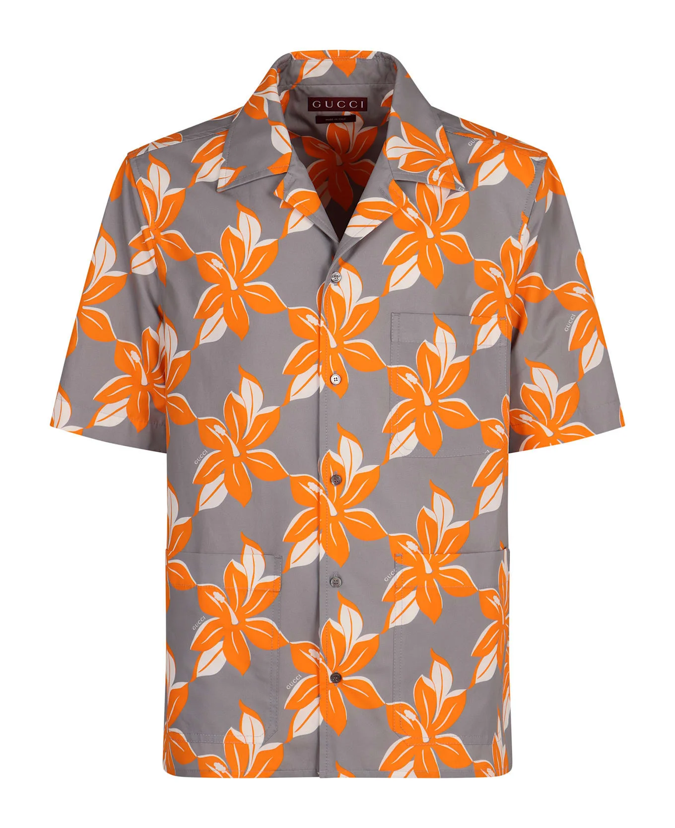 Printed Cotton Poplin Shirt - 1