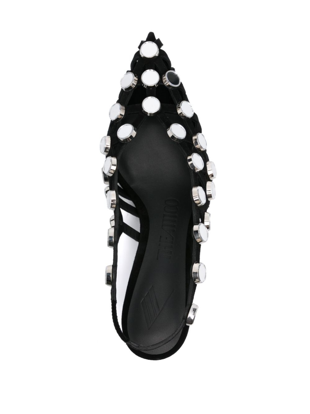 50mm Grid slingback pumps - 4