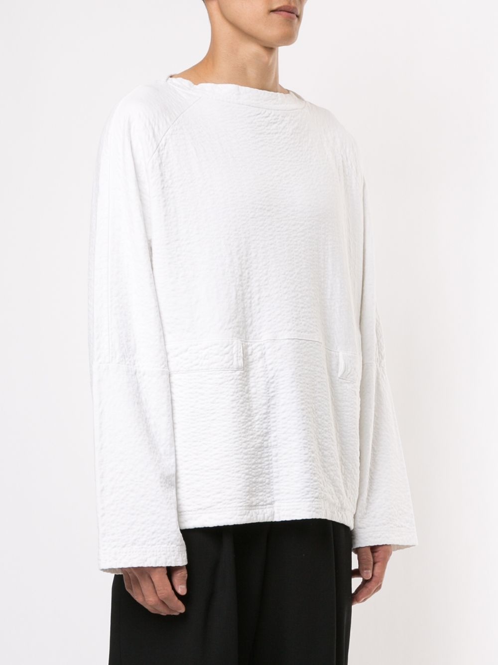 crumpled effect sweatshirt - 3