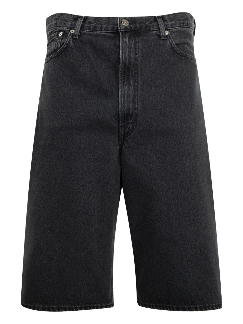 cotton denim shorts - 1