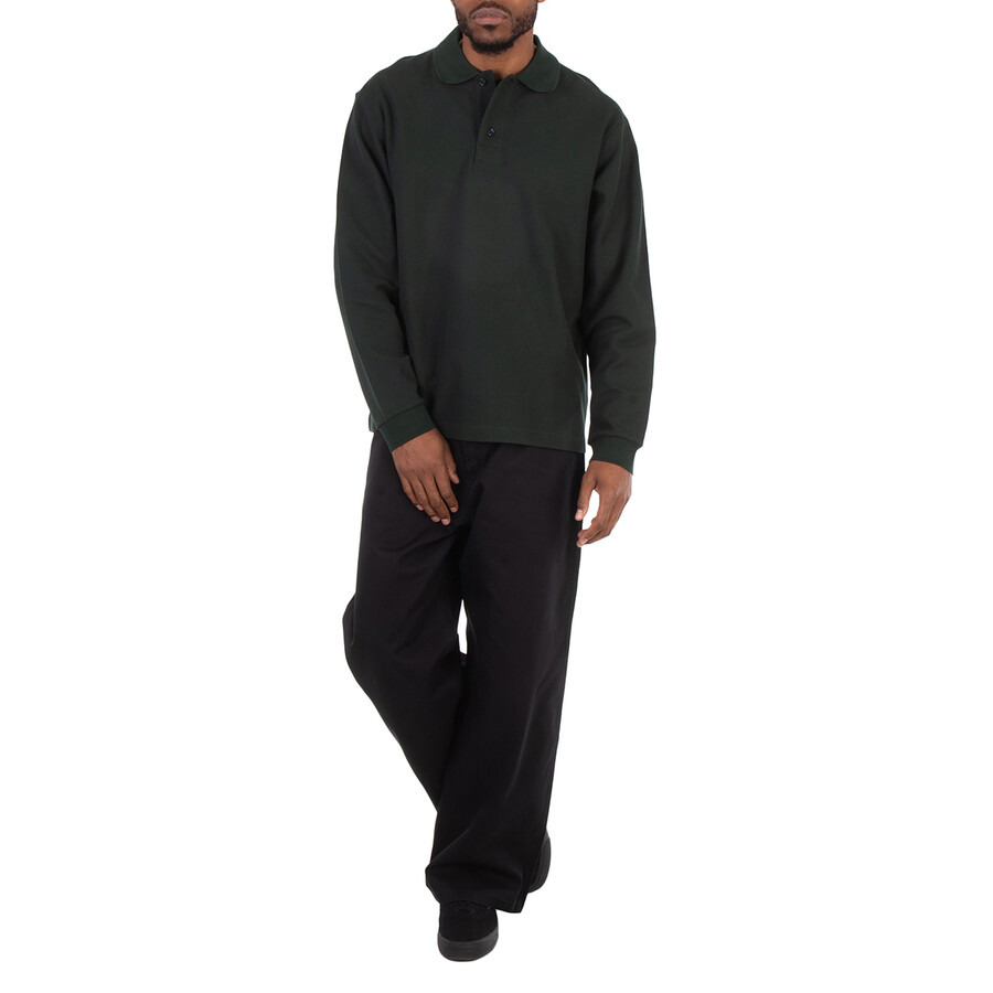 Burberry Long-Sleeve Cotton Polo Shirt - 5