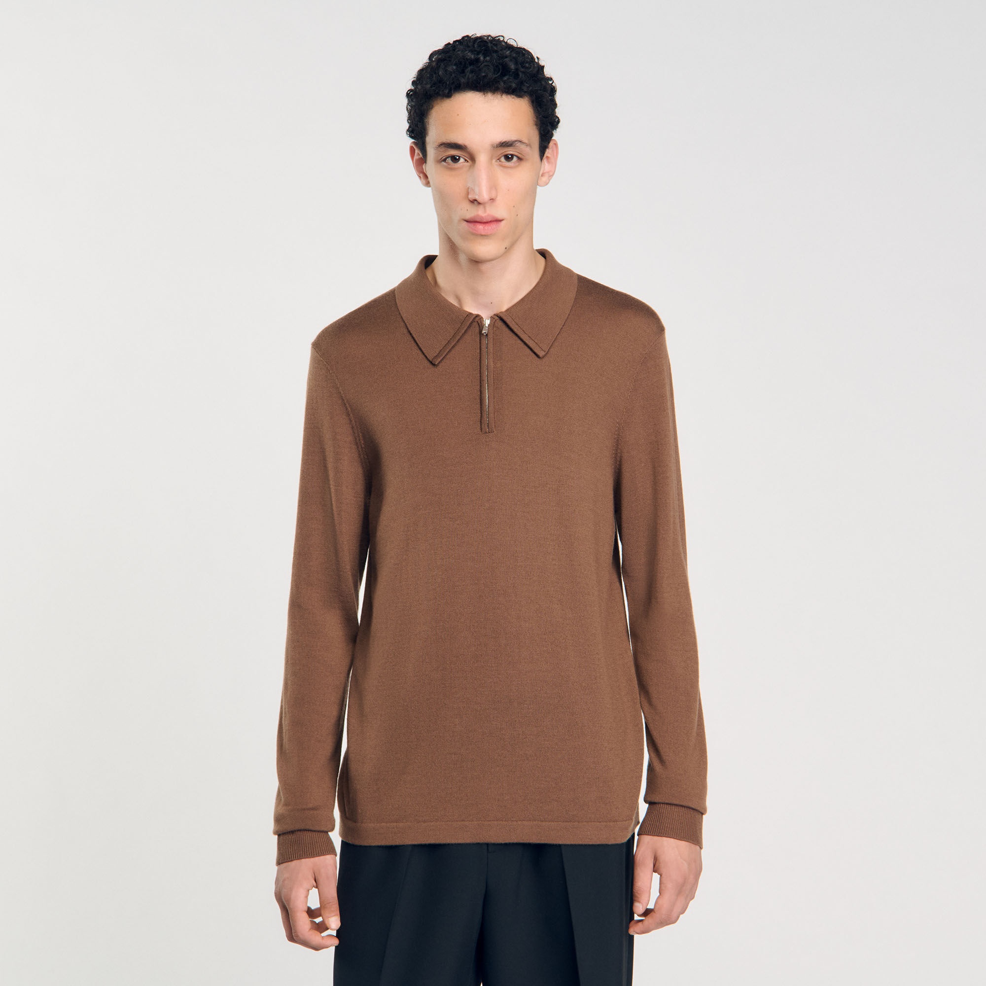 KNITTED POLO SWEATER - 5