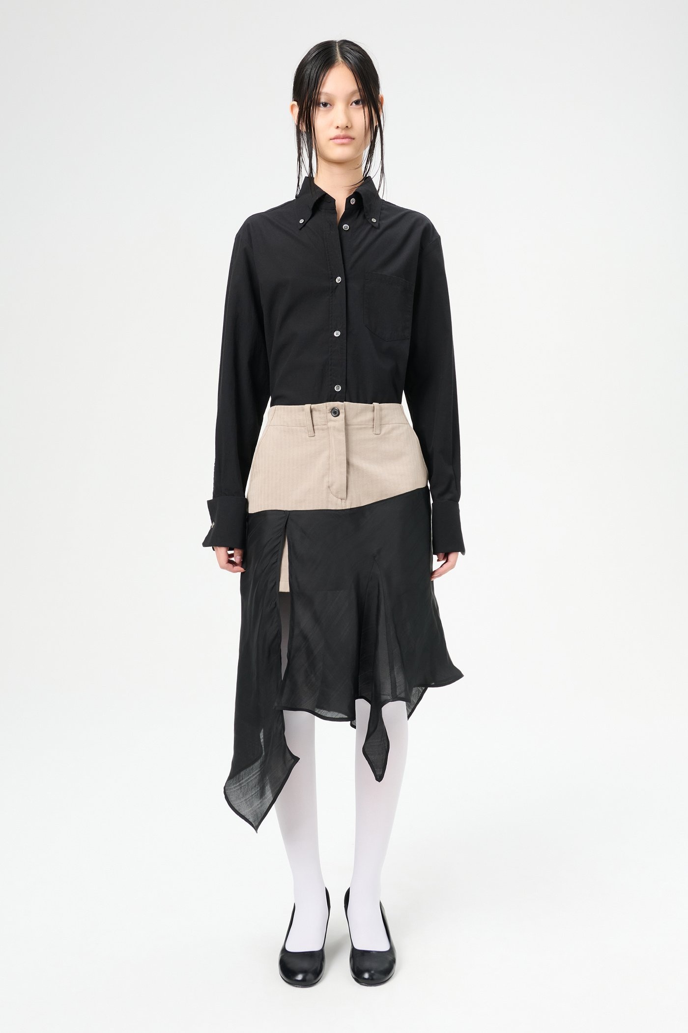 Engineer Skirt Pebble Herringbone - 2