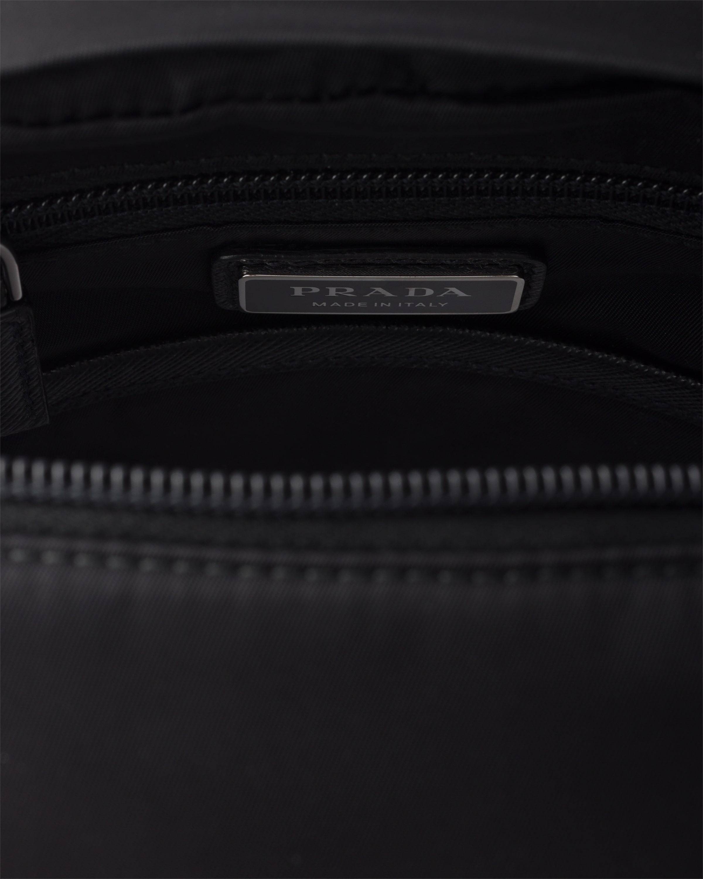 Re-Nylon and Saffiano leather backpack - 4