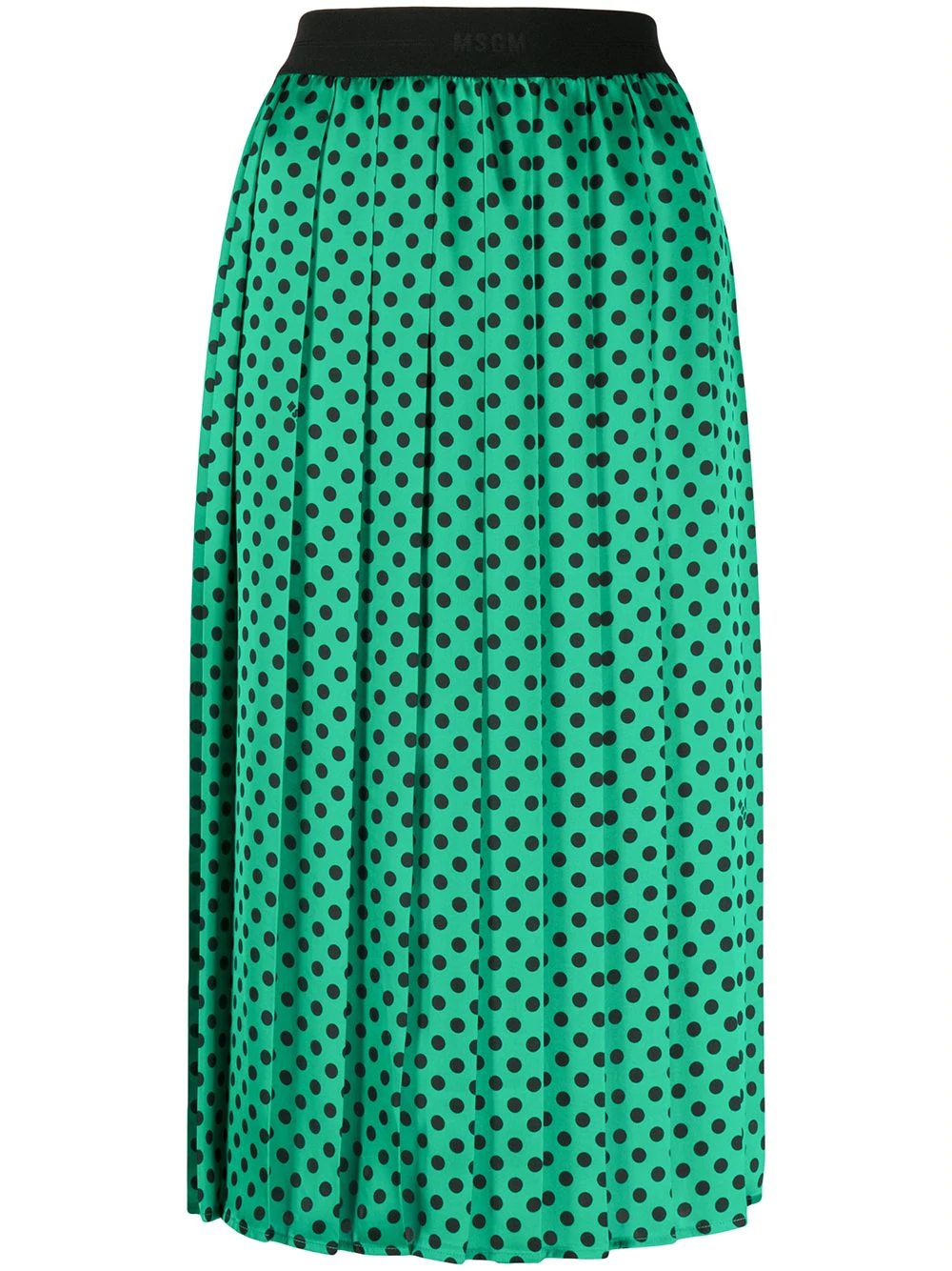 polka-dot pleated skirt - 1