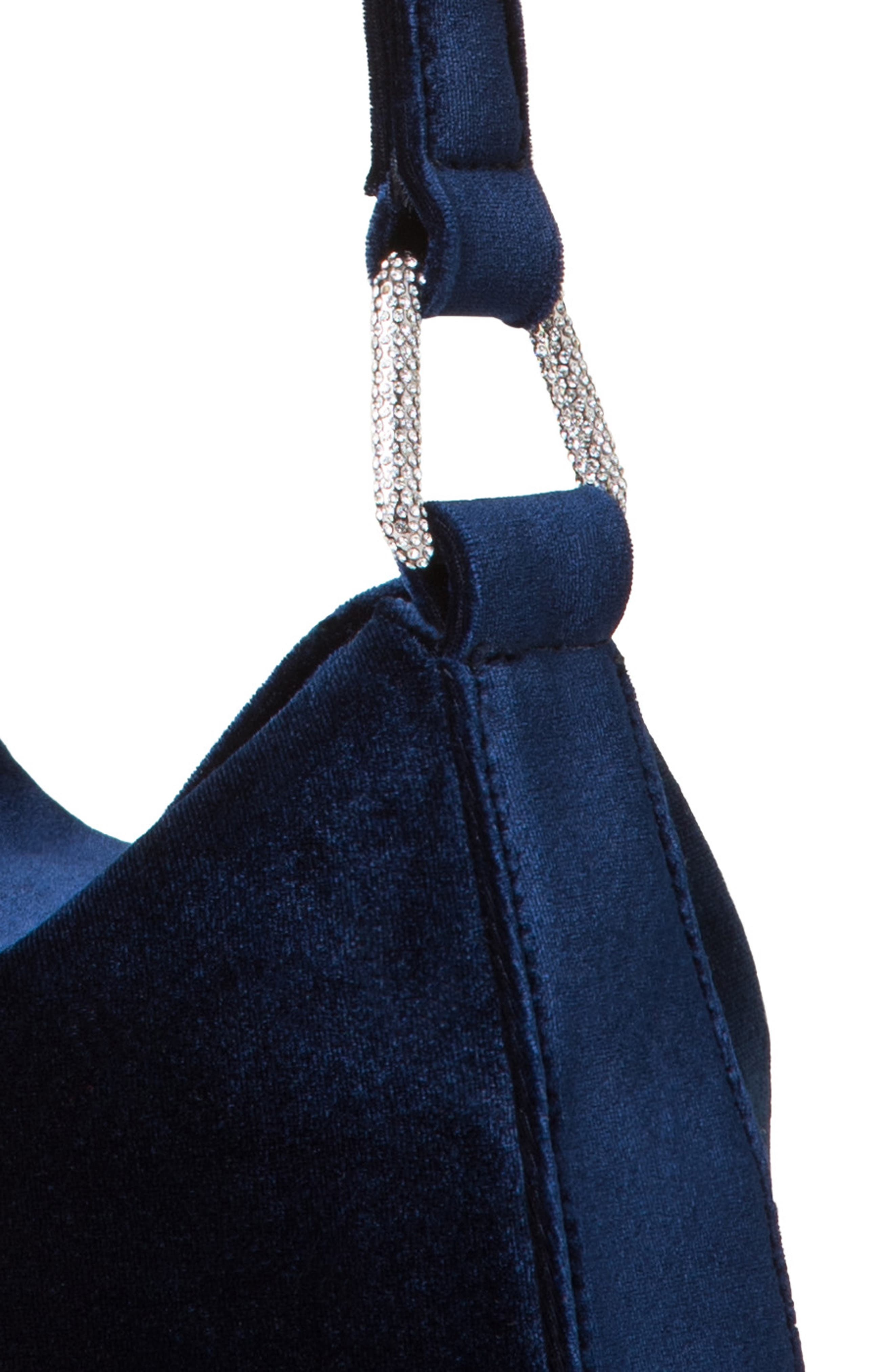 Akris Mini Anna Velvet Hobo Bag in 078 Denim at Nordstrom - 4