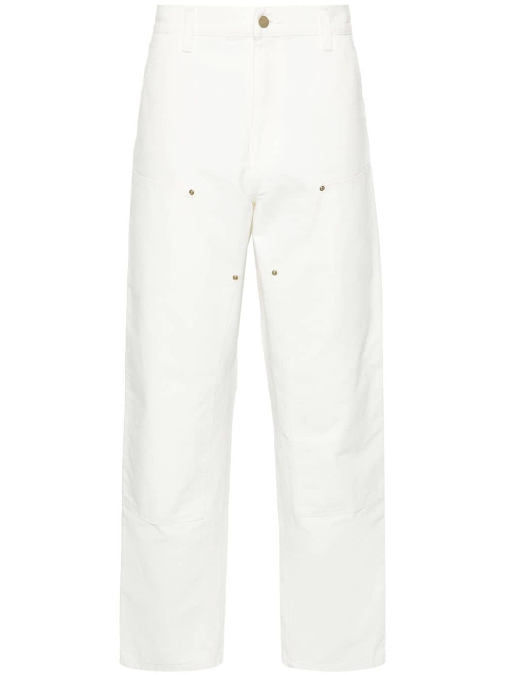Double Knee straight-leg trousers - 1