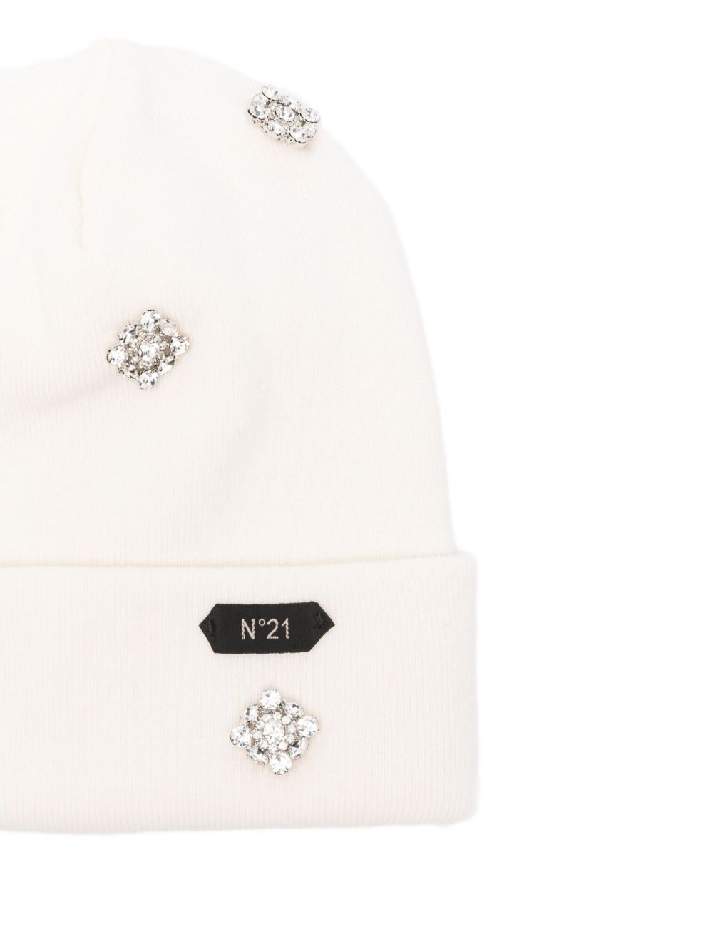 crystal-embellished beanie - 2