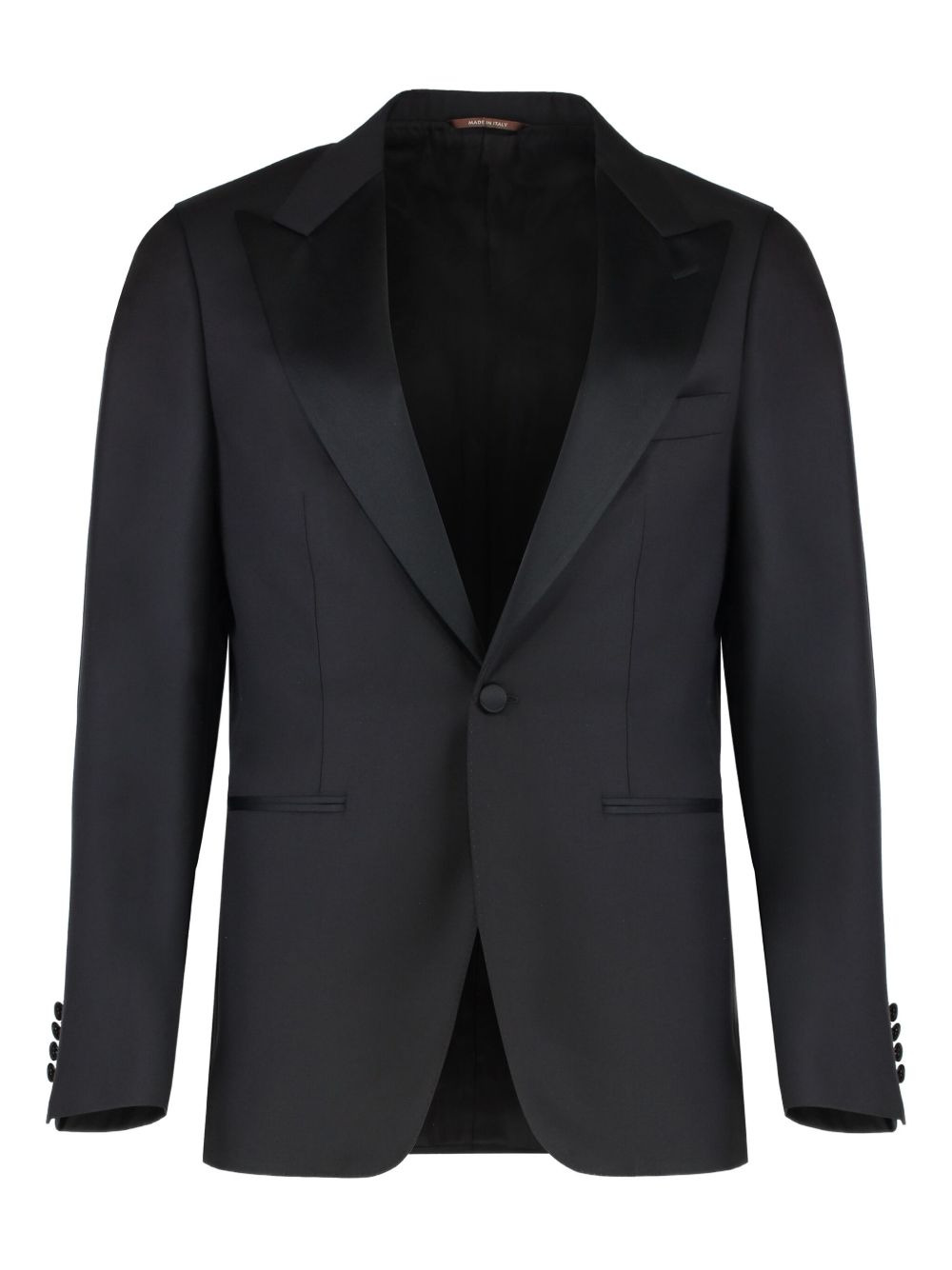 peak-lapel wool suit - 2
