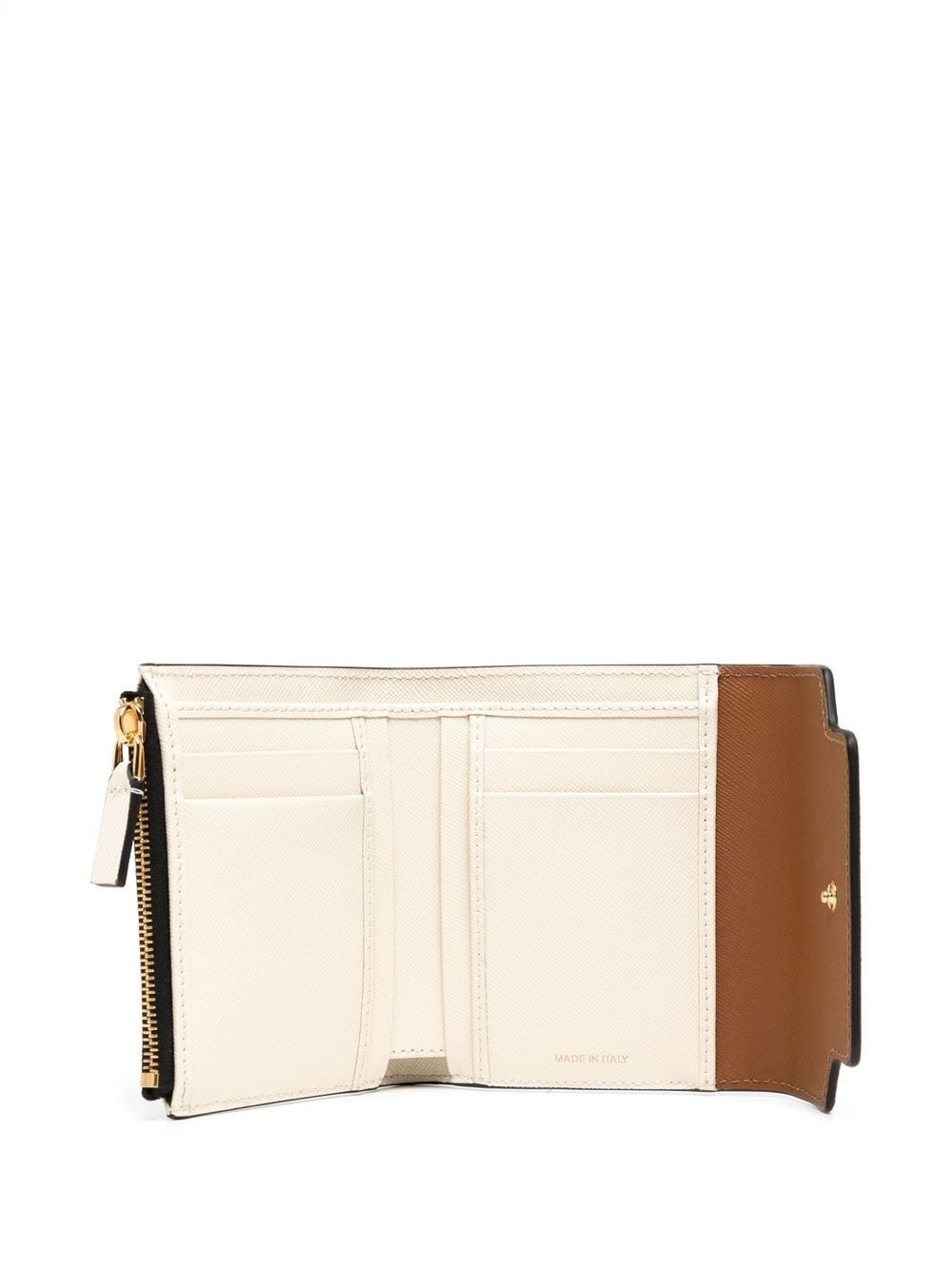 colour-block leather purse - 3