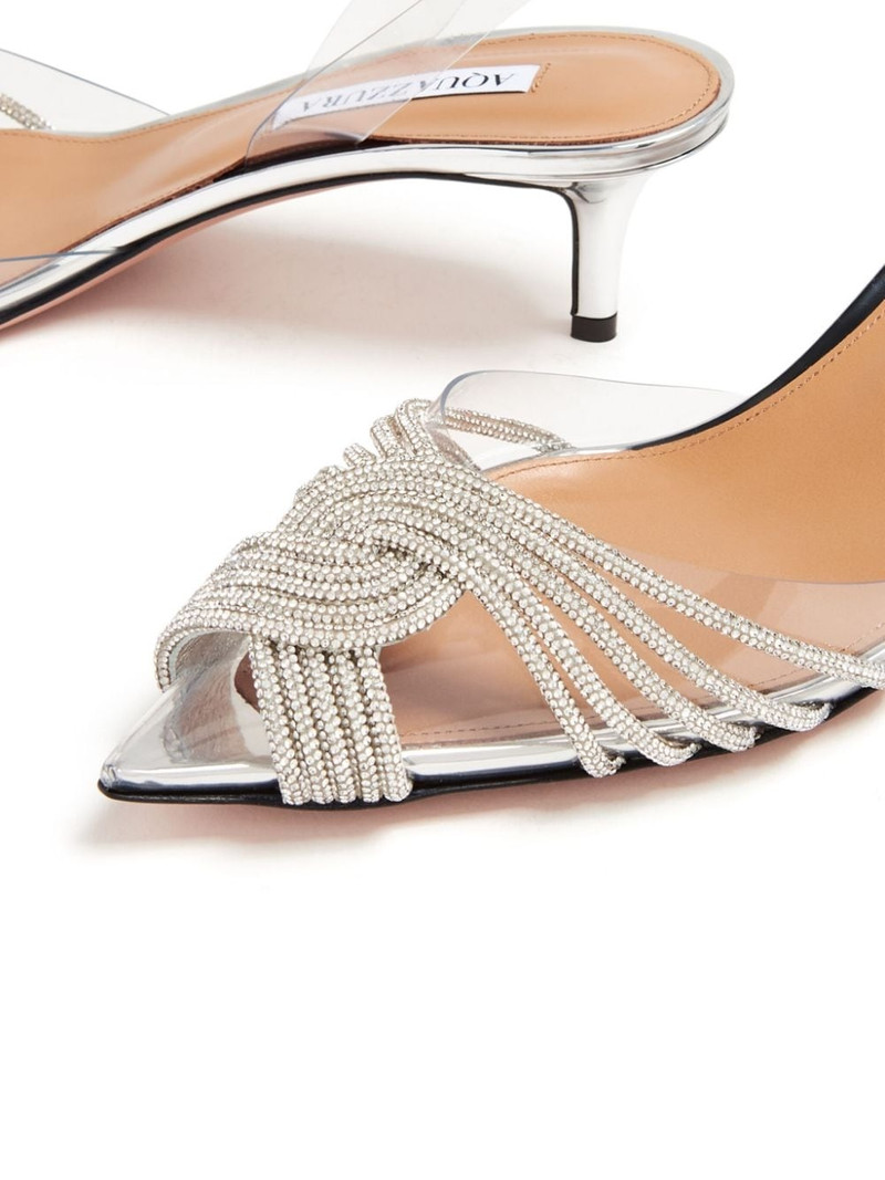 AQUAZZURA Gatsby 50mm slingback pumps outlook
