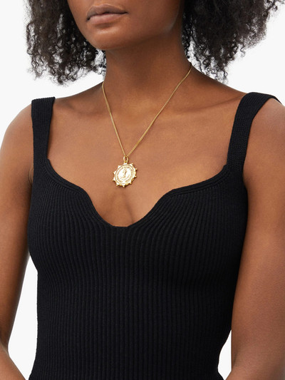 SAINT LAURENT Anchor-medallion necklace outlook