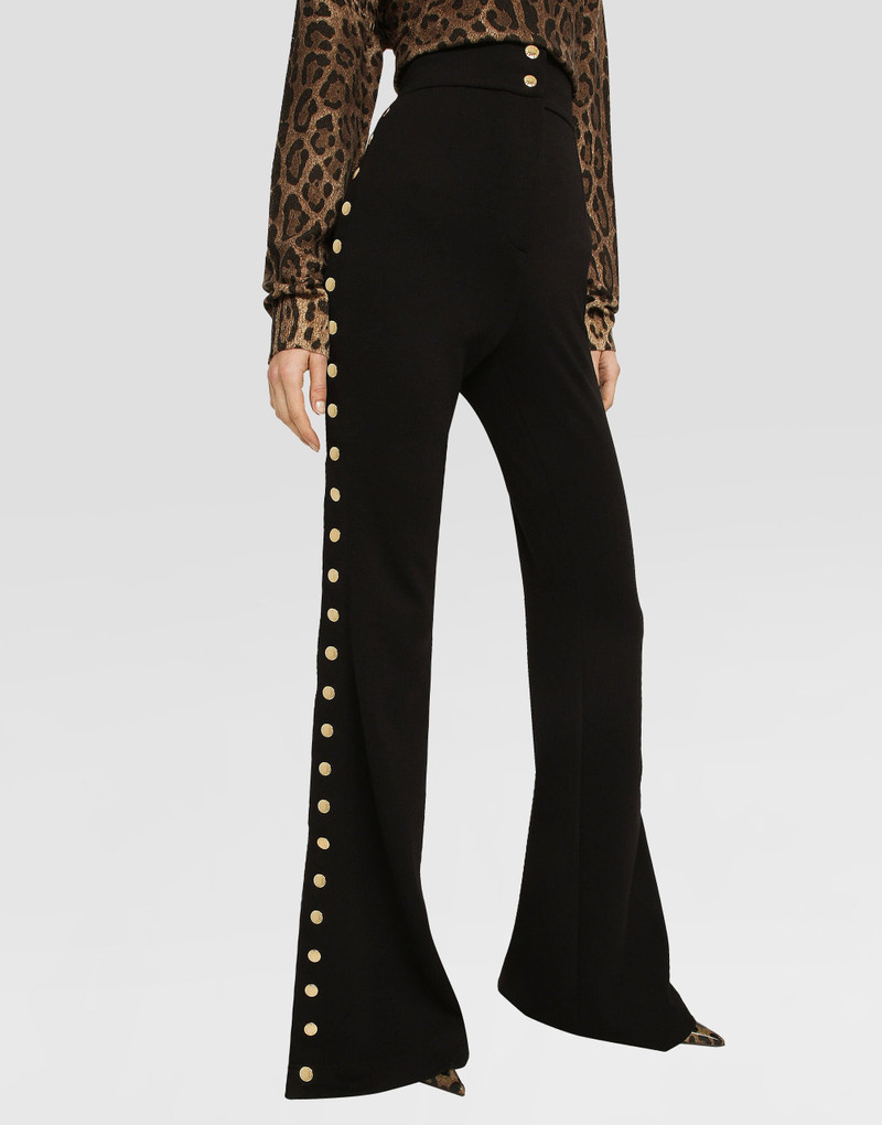 Dolce & Gabbana Full Milano pants with buttons down the side outlook