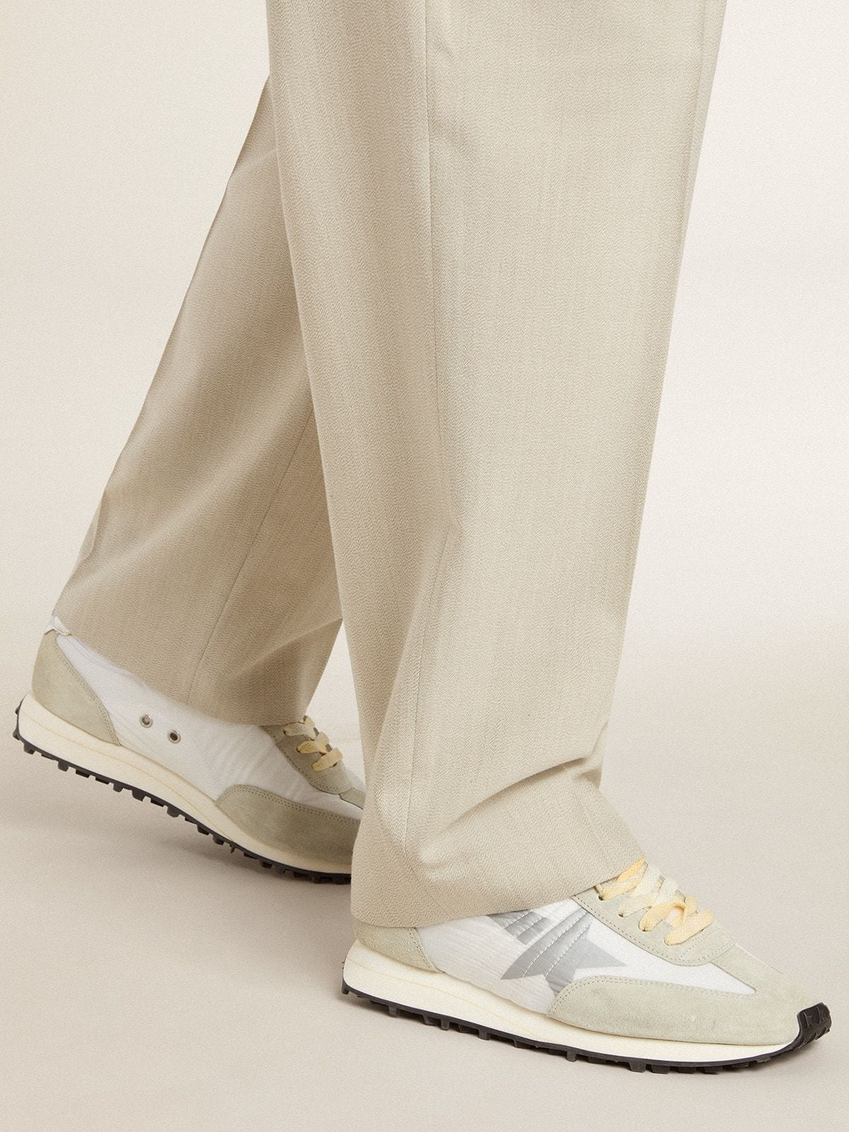 Men’s Marathon with white nylon upper and silver star - 3