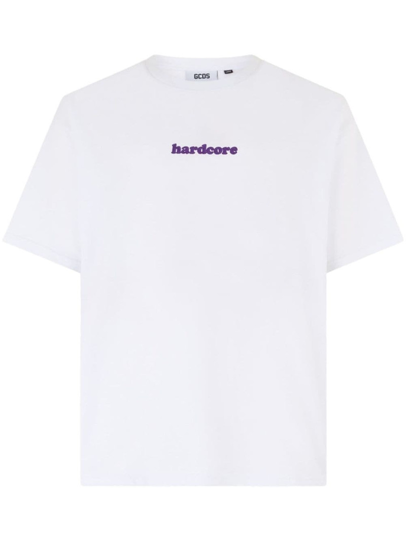 logo-embroidered T-shirt 1