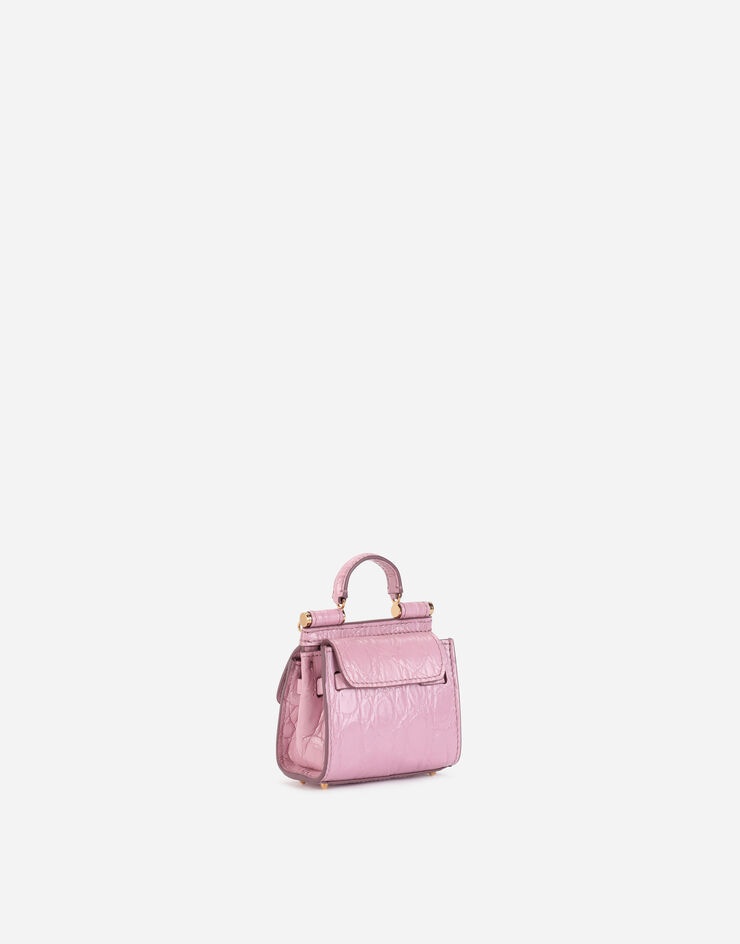 Sicily 58 micro bag in crocodile flank leather - 5