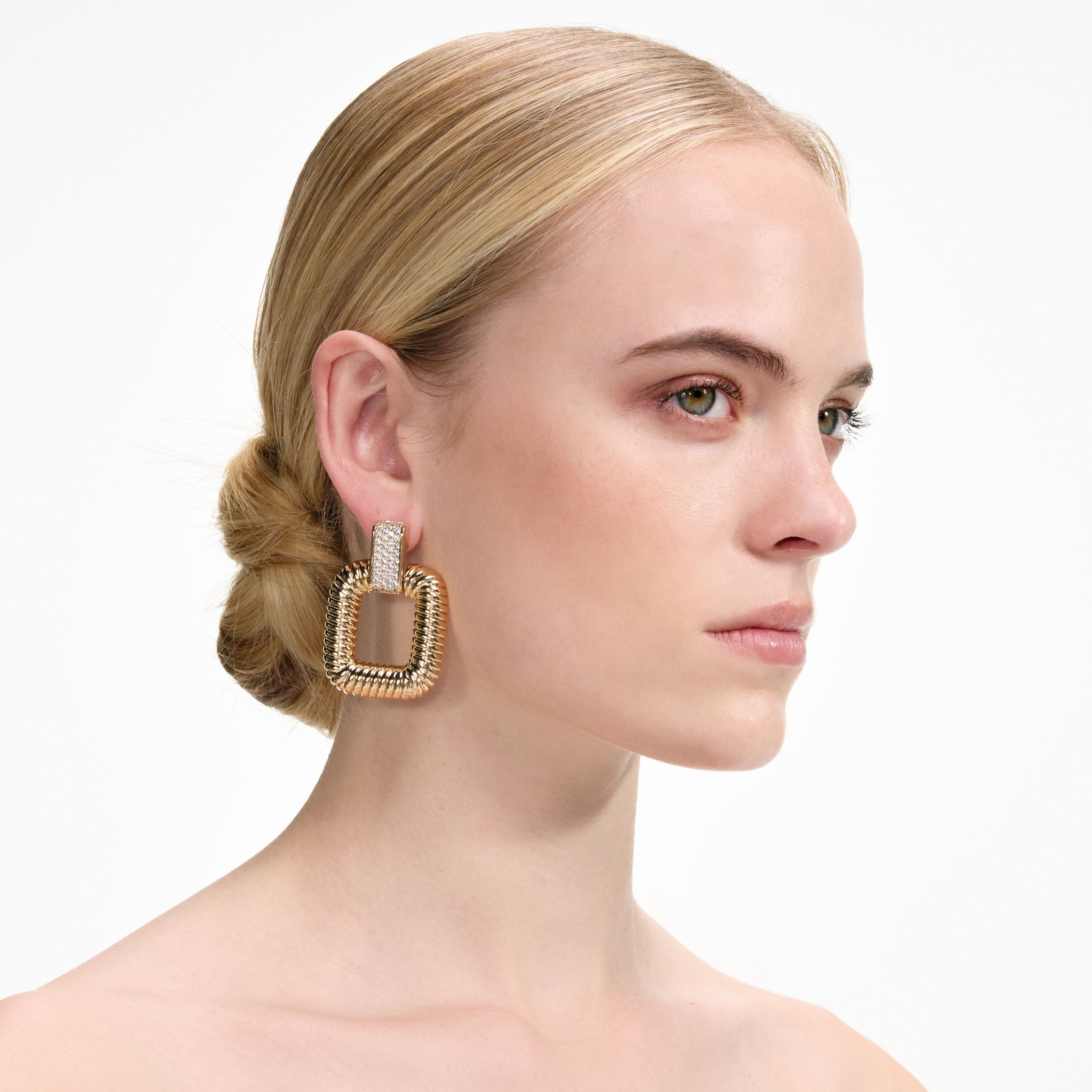 Gold Knocker Earrings - 3