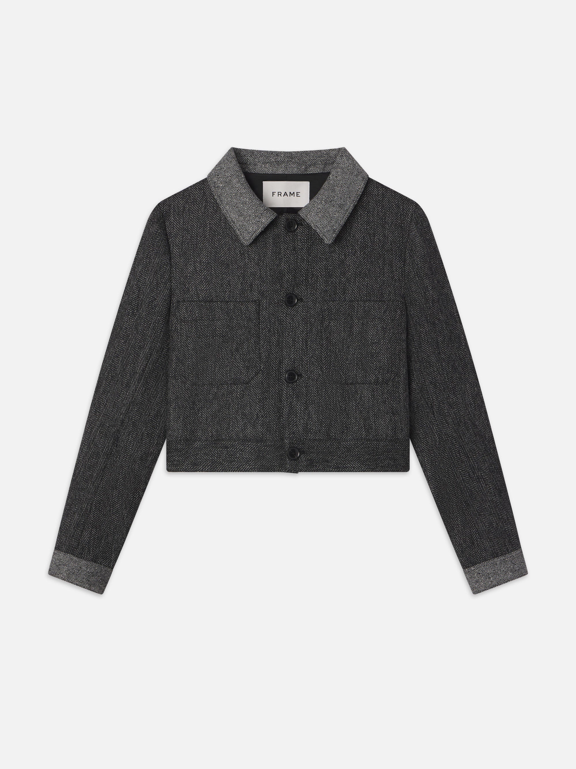 Button Front Jacket in Check Multi - 1