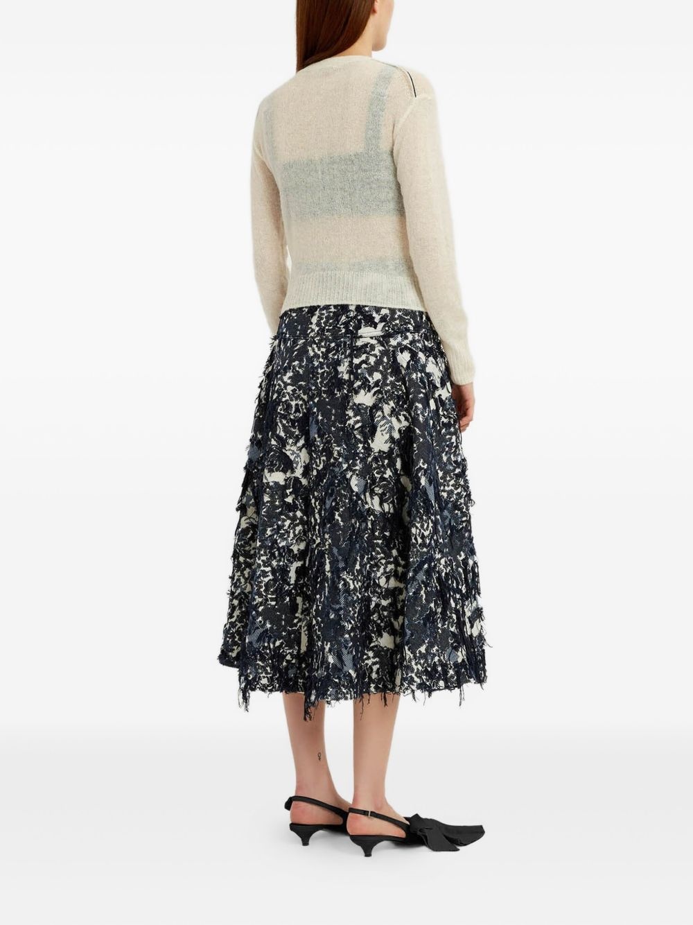 floral-motif crew-neck sweater - 5