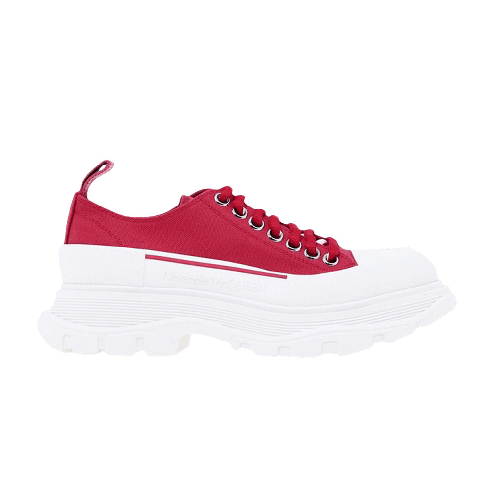 Alexander McQueen Wmns Tread Slick Lace Up 'Red White' - 1