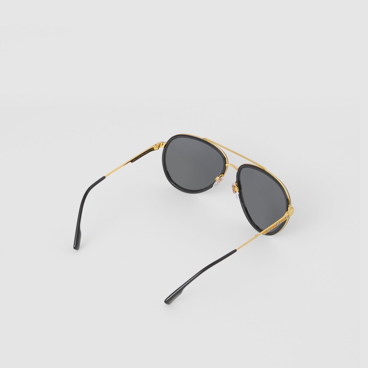 Icon Stripe Detail Pilot Sunglasses - 5