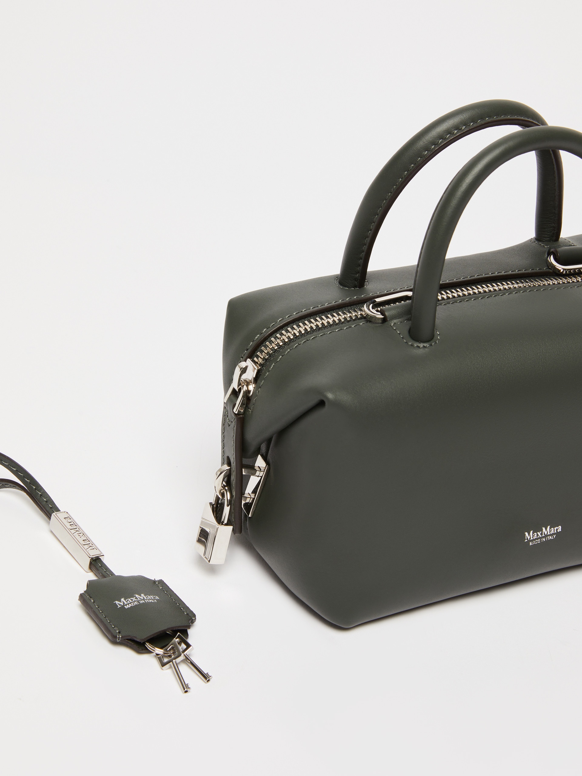 HOLDALLS Small shiny leather satchel bag - 4
