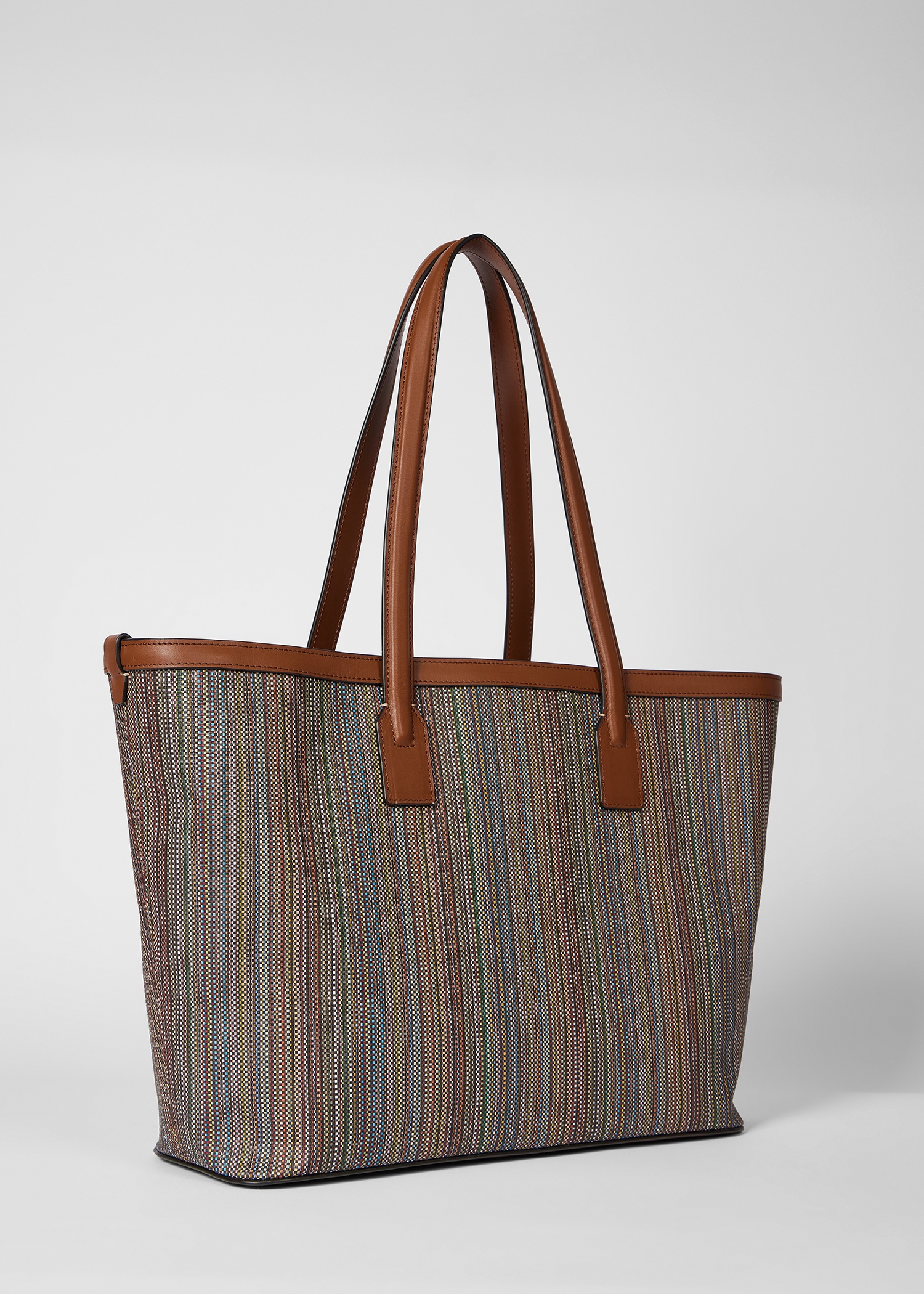 Women's 'Signature Stripe' Printed Canvas Tote Bag - 2