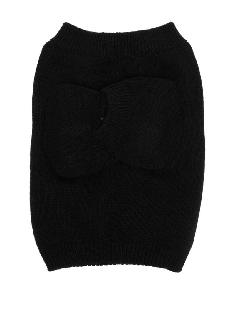 Prada intarsia-knit logo dog jumper outlook