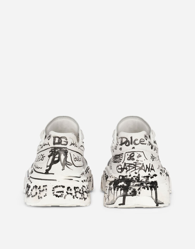 Hand-painted “graffiti” calfskin nappa Daymaster sneakers - 3