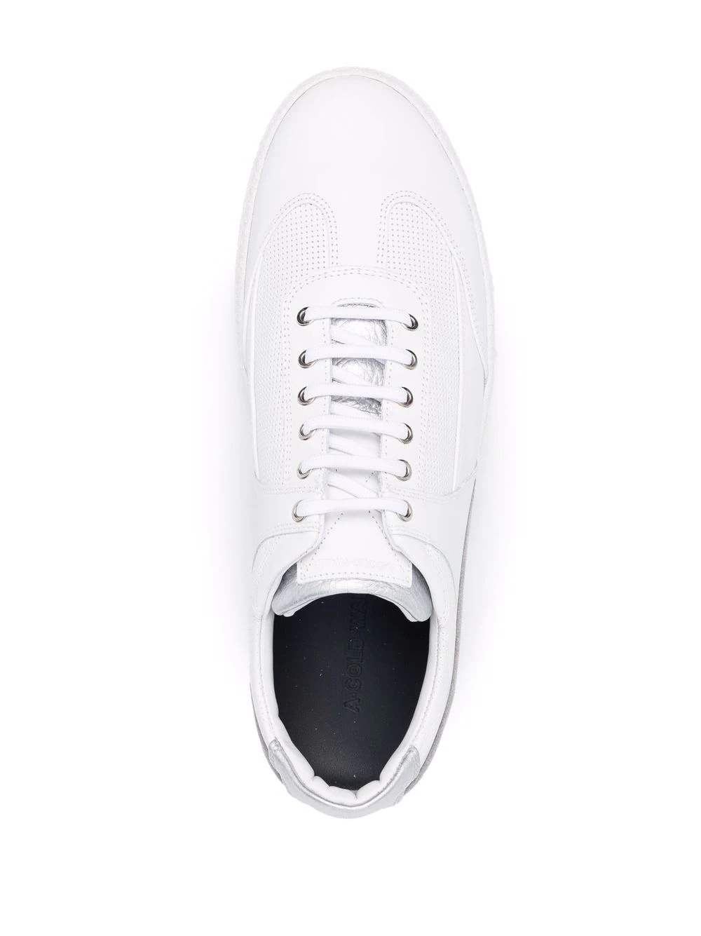 low-top panelled sneakers - 4