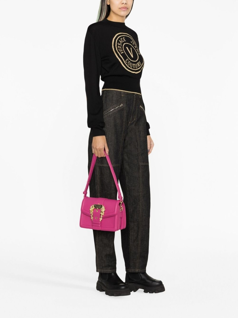 VERSACE JEANS COUTURE Baroque-buckle crossbody bag outlook