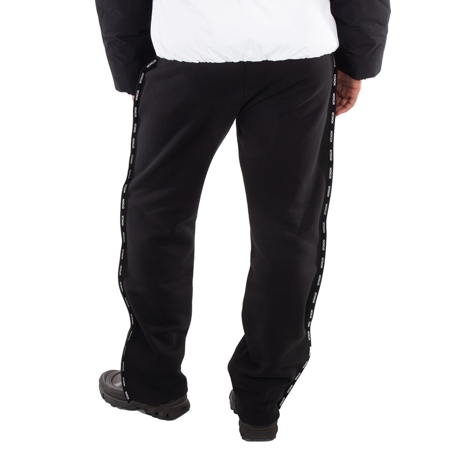 Moncler Logo Trim Cotton Fleece Track Pants - 5