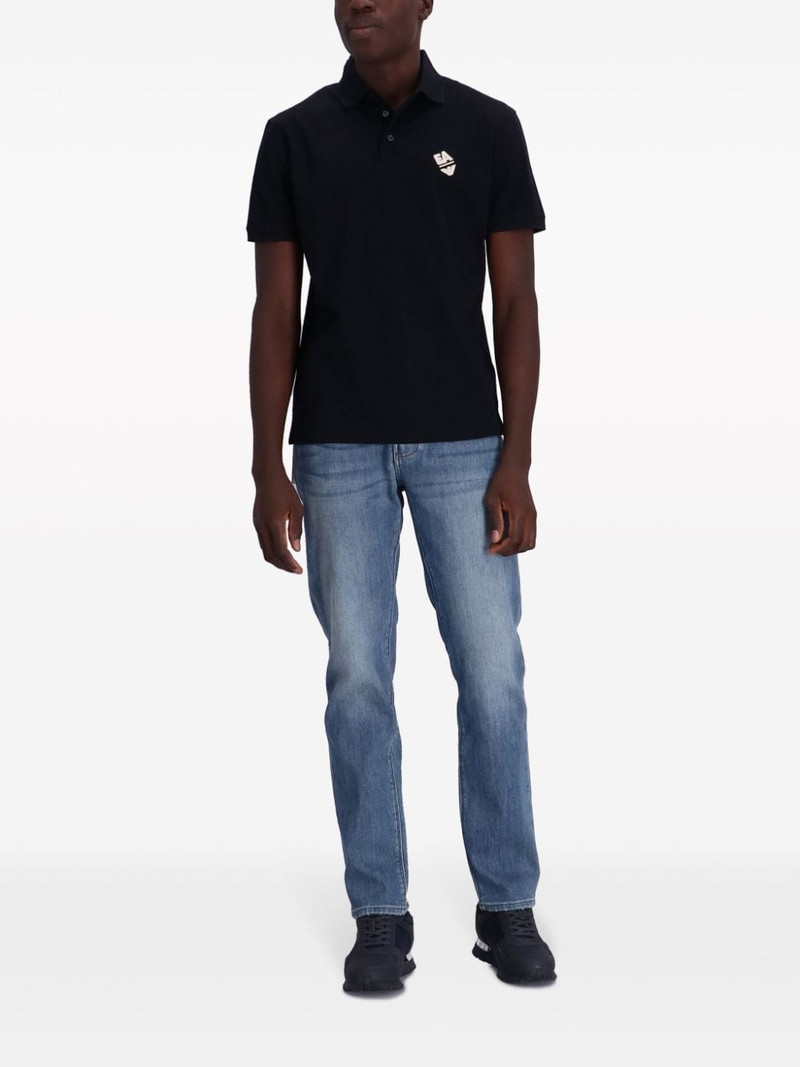 EMPORIO ARMANI washed straight-leg jeans outlook