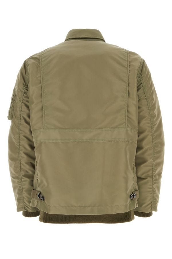 Army green nylon jacket - 2