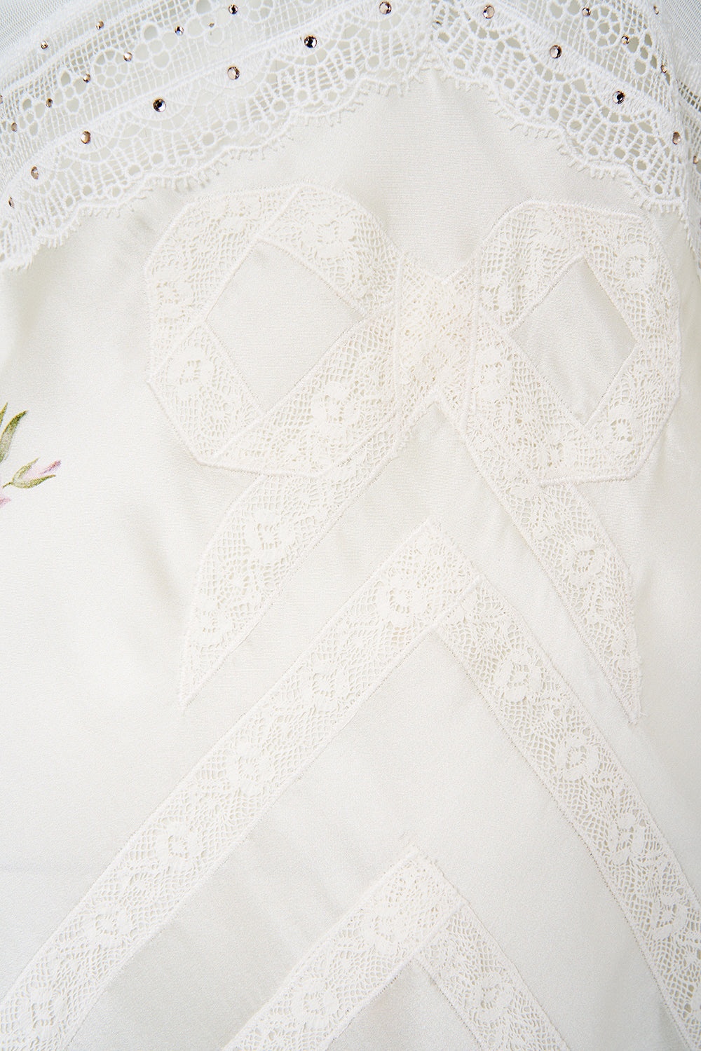 LACE SPLICE BIAS LONG DRESS - 7