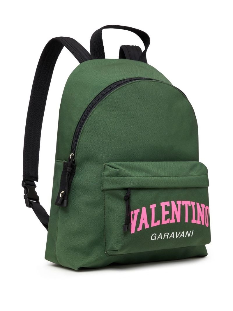 logo-print backpack - 4