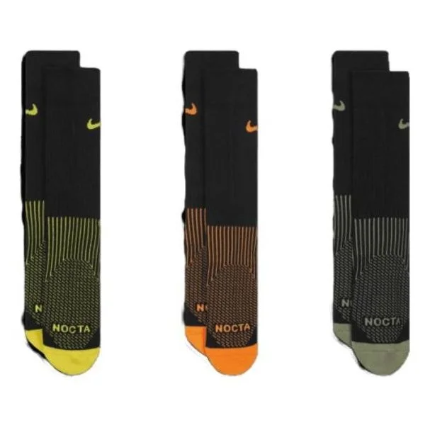 Nike x NOCTA Drake Dri-Fit Logo 3 Pack Socks 'Multi Black' DD9240-909 - 1