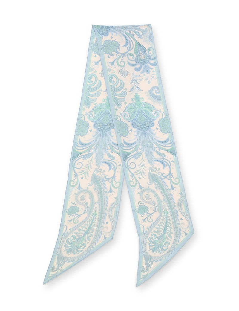 PRINTED SILK NECK SCARF 3