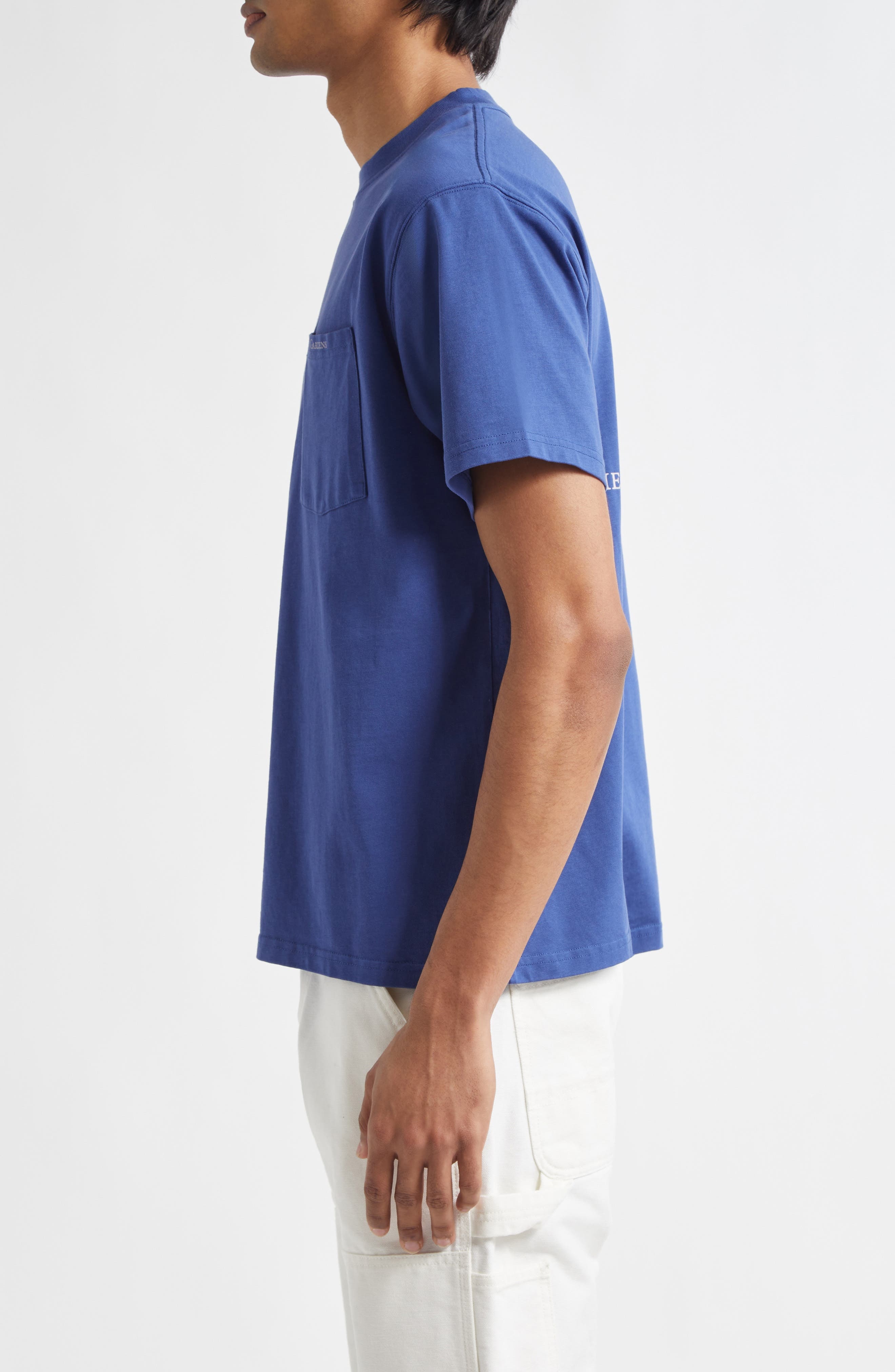 PALMES Garden Pocket Graphic T-Shirt in Blue at Nordstrom - 3