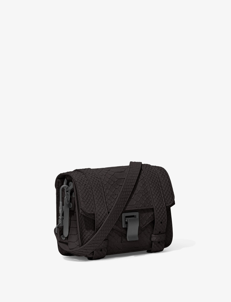 Carved Python PS1 Mini Crossbody Bag 2