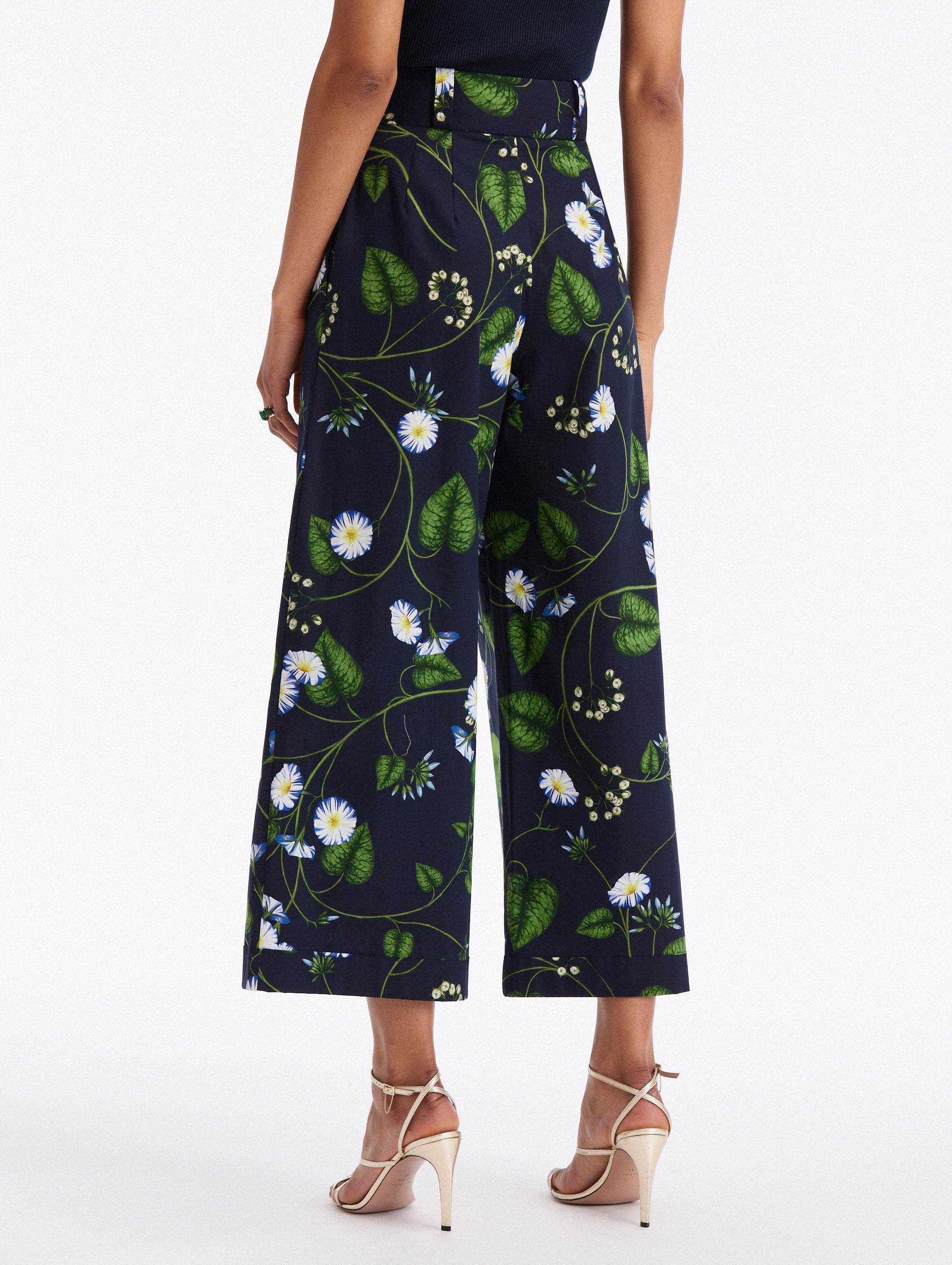 MORNING GLORY POPLIN CULOTTE PANTS - 2