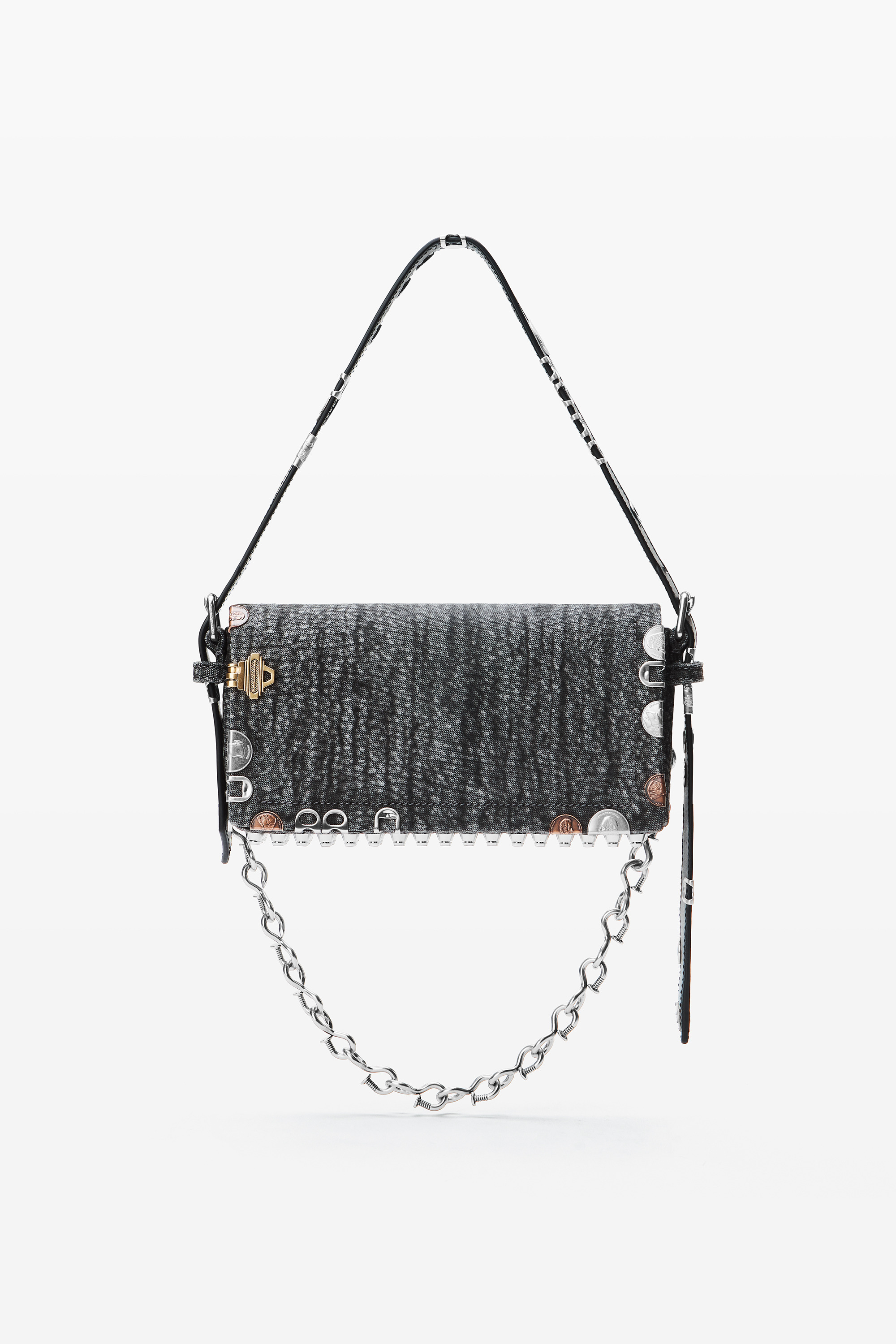 Black Ricco Rogue Slim Flap Bag - 1