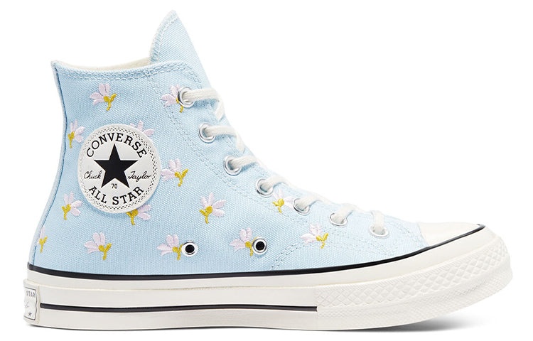 (WMNS) Converse Chuck 70 High 'Embroidered Floral Print - Chambray Blue' 570917C - 3