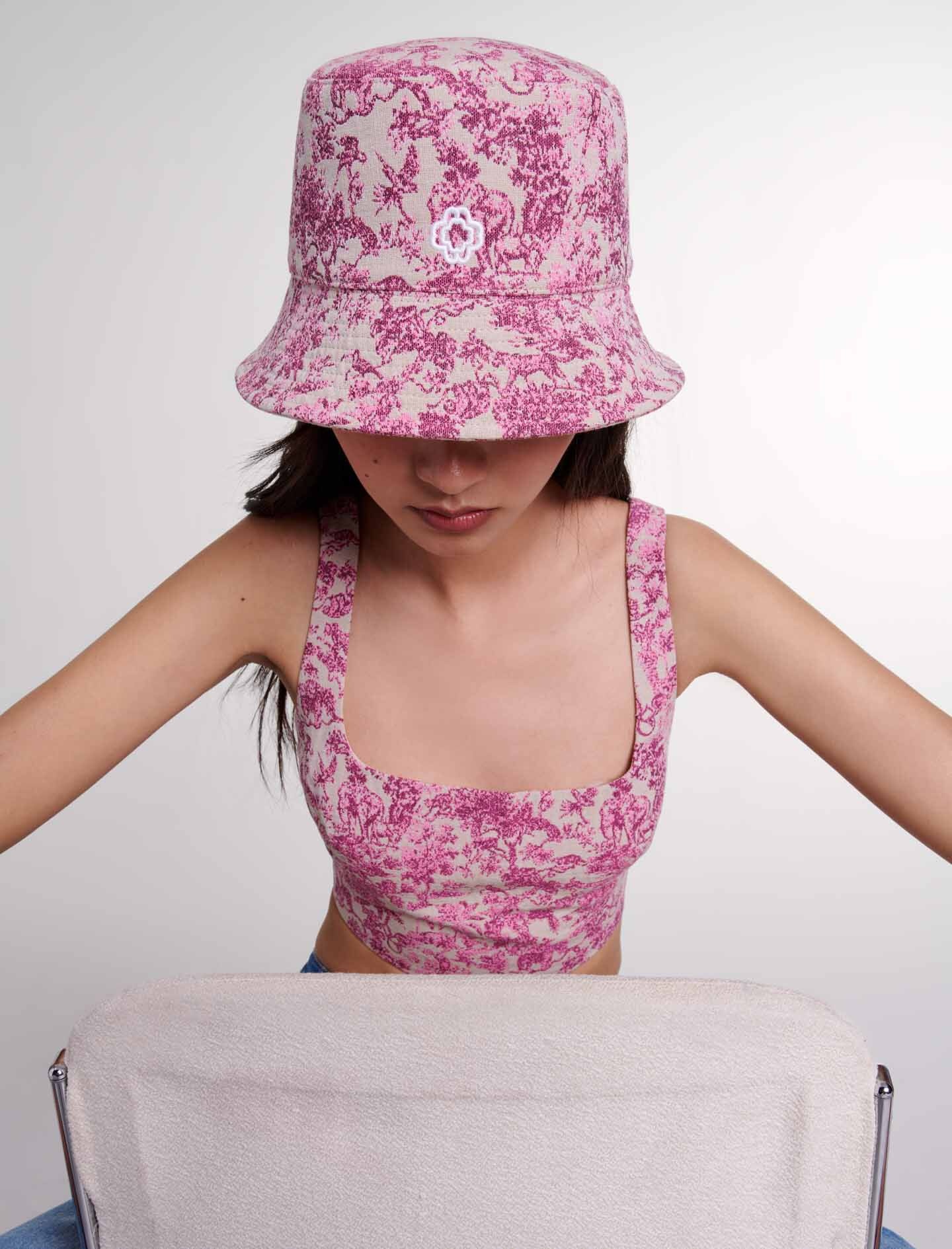 Patterned cotton bucket hat - 7