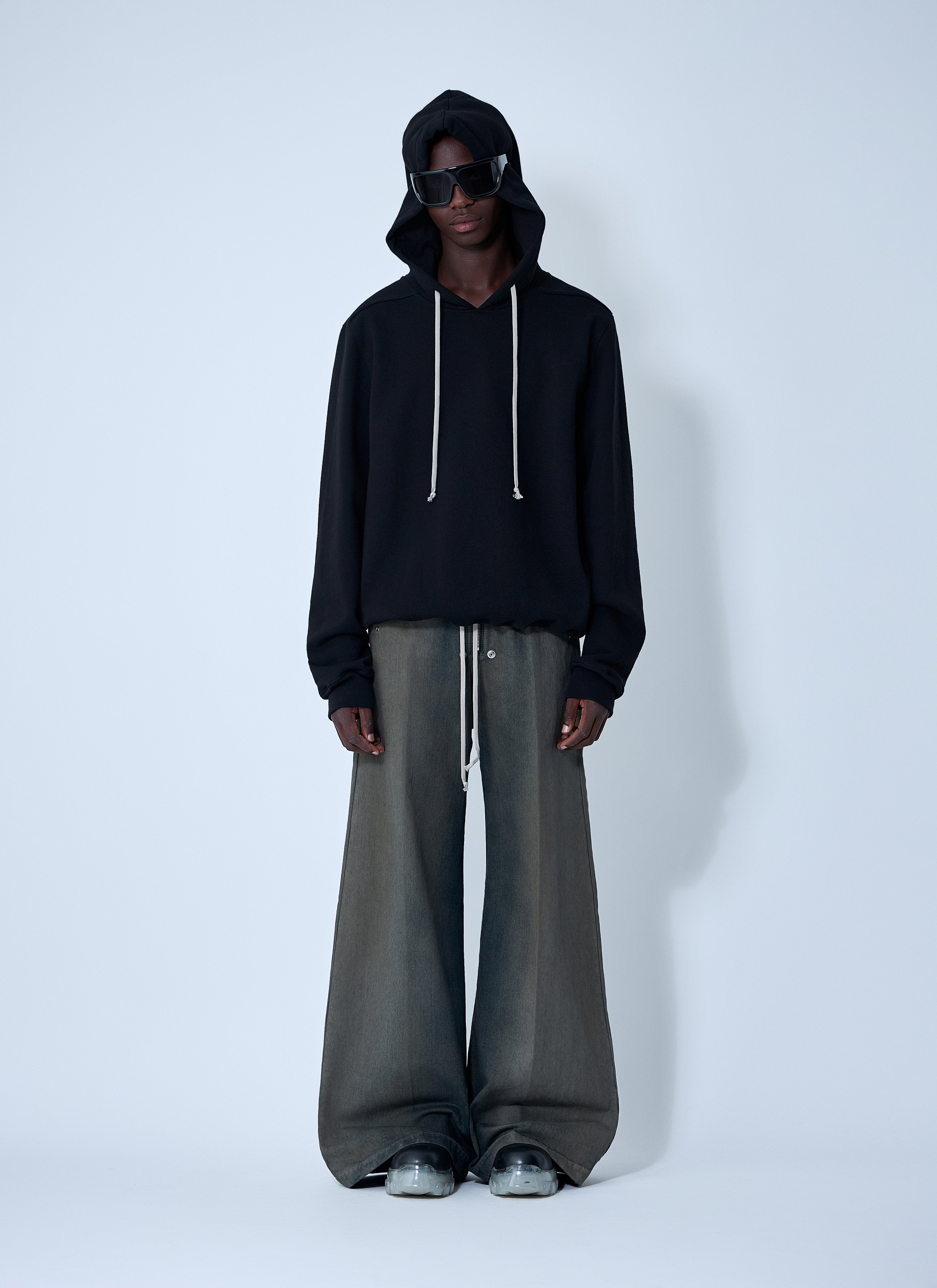 Rick Owens Men Cotton Hooded Sweatshirt - 2
